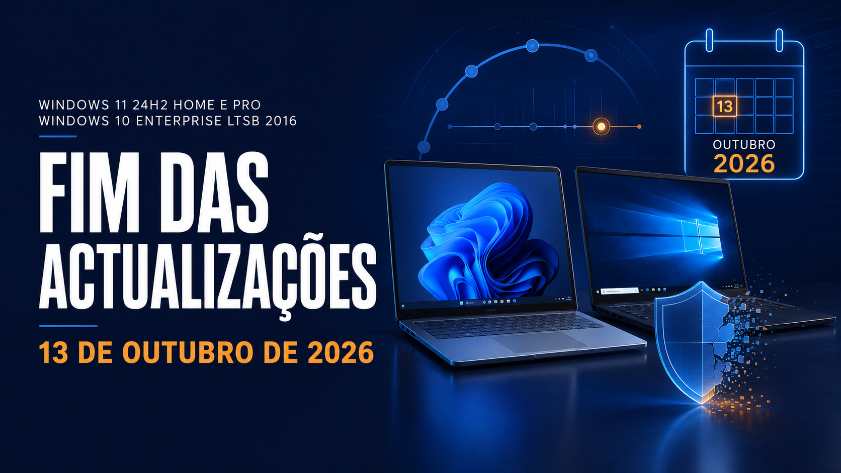 Windows 11 24H2 e Windows 10 LTSB 2016: actualizações terminam em 13 de Outubro